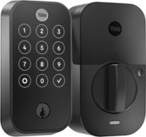 Yale - Assure Lock 2 Smart Lock Wi-Fi with Touch Fingerprint Access - Black Suede - Front_Zoom