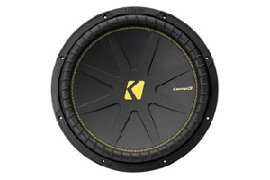 KICKER - CompC 15" Dual-Voice-Coil 4-Ohm Subwoofer - Black - Front_Zoom