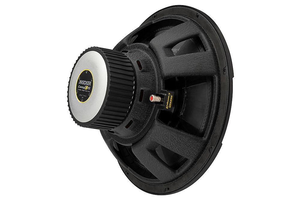 Alt View 11. KICKER - CompC 15" Single-Voice-Coil 4-Ohm Subwoofer - Black.