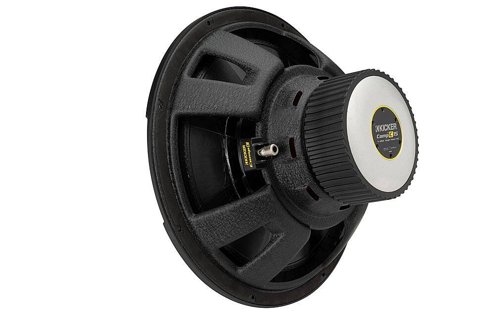 Alt View 12. KICKER - CompC 15" Single-Voice-Coil 4-Ohm Subwoofer - Black.