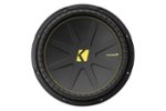 KICKER - CompC 15" Single-Voice-Coil 4-Ohm Subwoofer - Black