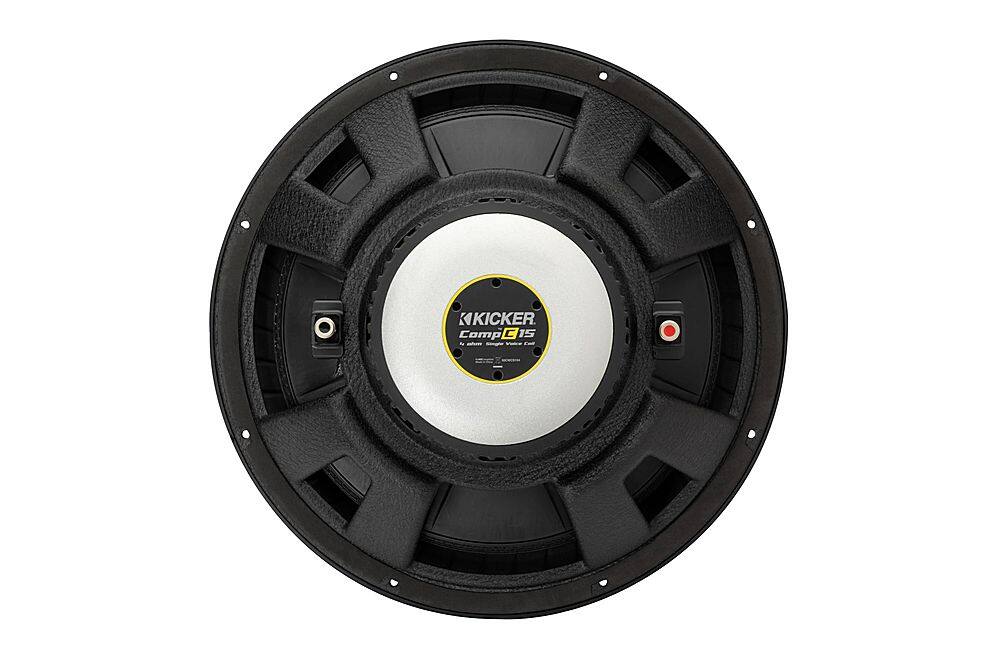 Back. KICKER - CompC 15" Single-Voice-Coil 4-Ohm Subwoofer - Black.