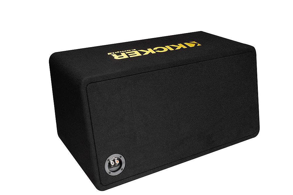 Back. KICKER - CompC 12" Loaded Enclosures Dual Single-Voice-Coil 2-Ohm Subwoofers - Black.