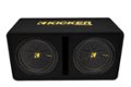 Angle Zoom. KICKER - CompC 12" Loaded Enclosures Dual Single-Voice-Coil 2-Ohm Subwoofers - Black.
