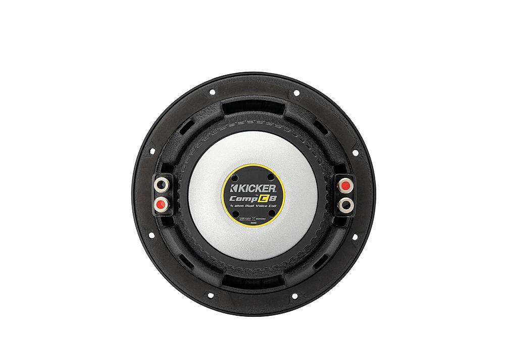Back. KICKER - CompC 8" Dual-Voice-Coil 4-Ohm Subwoofer - Black.