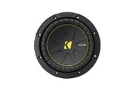 KICKER - CompC 8" Dual-Voice-Coil 4-Ohm Subwoofer - Black - Front_Zoom