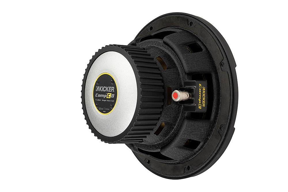 Alt View 11. KICKER - CompC 8" Single-Voice-Coil 4-Ohm Subwoofer - Black.
