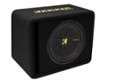 Back Zoom. KICKER - CompC 12" Loaded Enclosures Single-Voice-Coil 2-Ohm Subwoofer - Black.