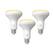 Angle. Philips - Hue BR30 Bluetooth 85W Smart LED Bulb (3-pack) - White.