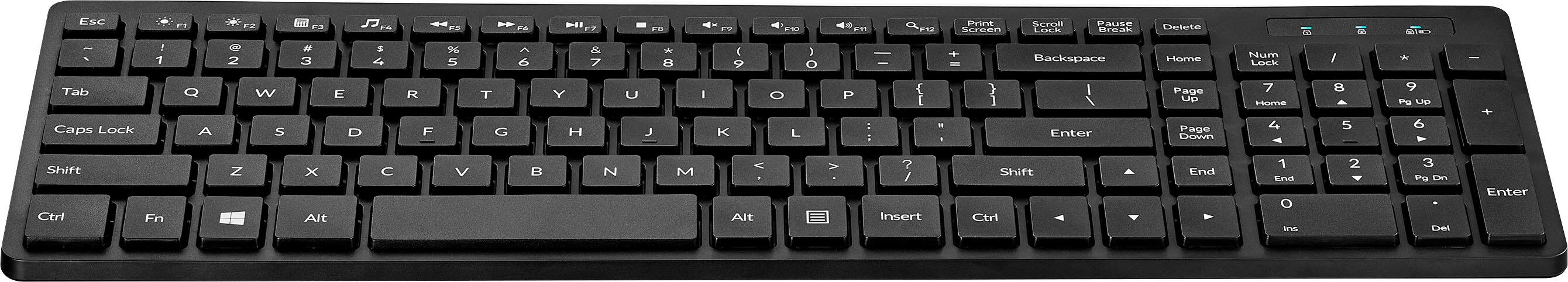 Alt View 11. Insignia™ - Full-size Bluetooth Scissor Switch Keyboard - Black.