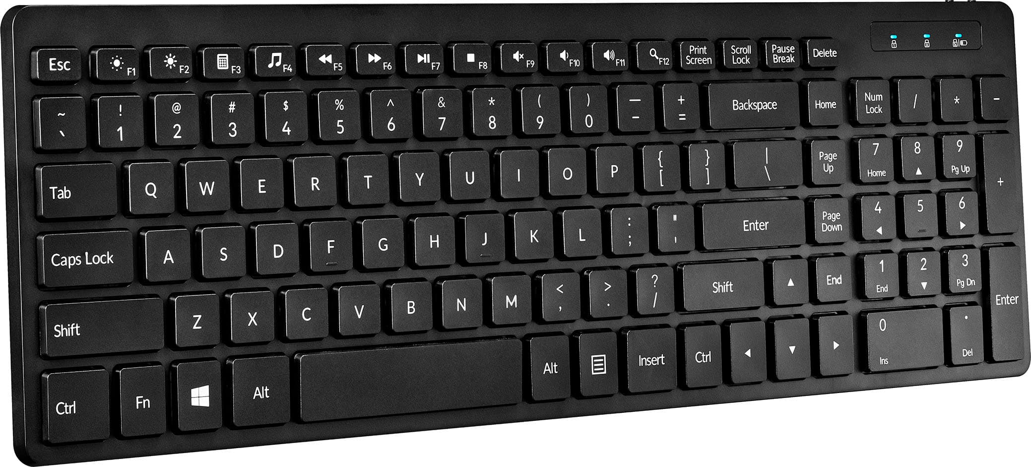 Alt View 14. Insignia™ - Full-size Bluetooth Scissor Switch Keyboard - Black.