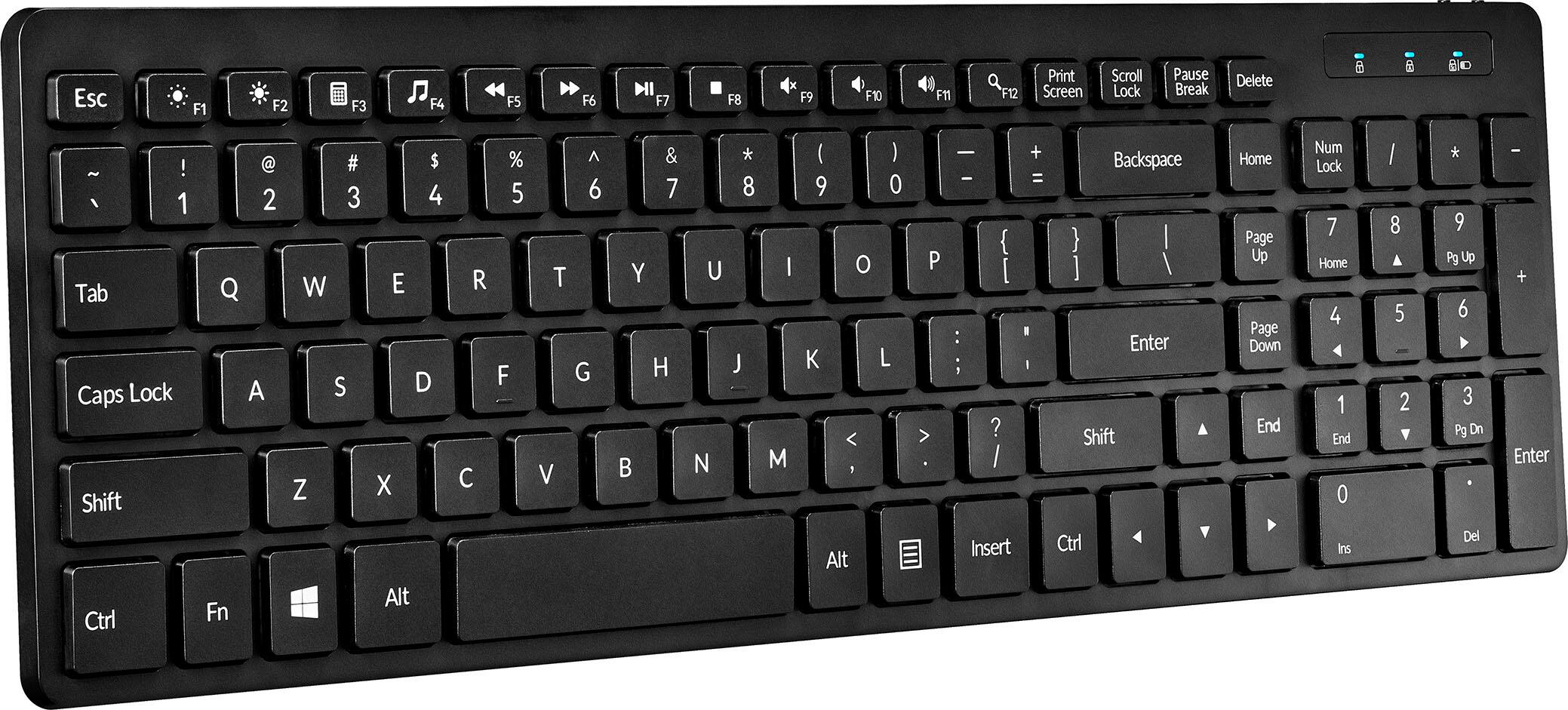 Alt View 14. Insignia™ - Full-size Bluetooth Scissor Switch Keyboard - Black.