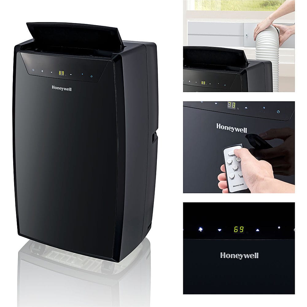Alt View 13. Honeywell - 14,000 BTU Portable Air Conditioner, Dehumidifier and Fan - Black.