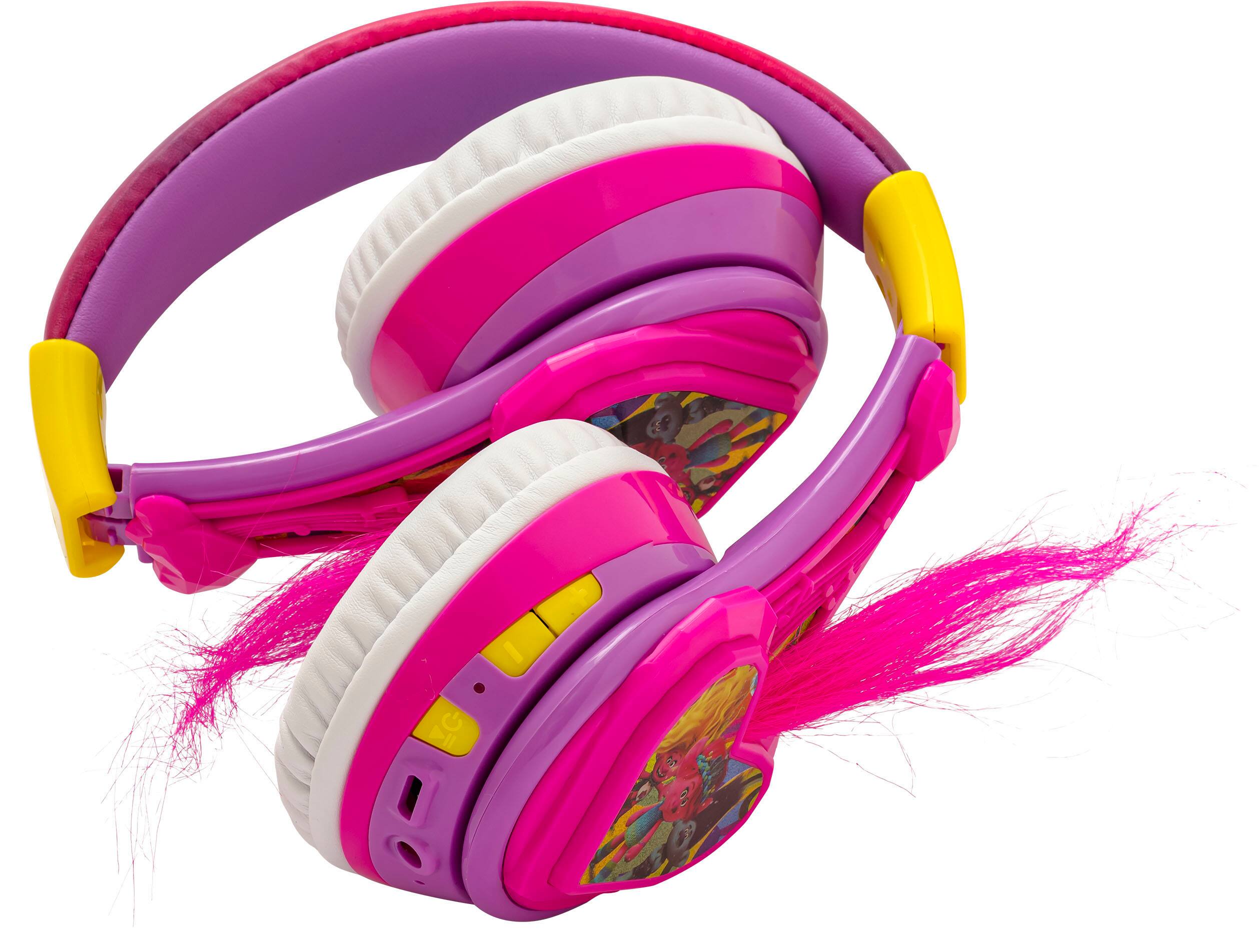 Alt View 13. eKids - DreamWorks Trolls Wireless Over-the-Ear Headphones - Pink.