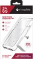 ZAGG - mophie New Phone Essentials Kit: 360 Protection + Fast, Compact Power for Apple iPhone 15 Plus - Clear/White