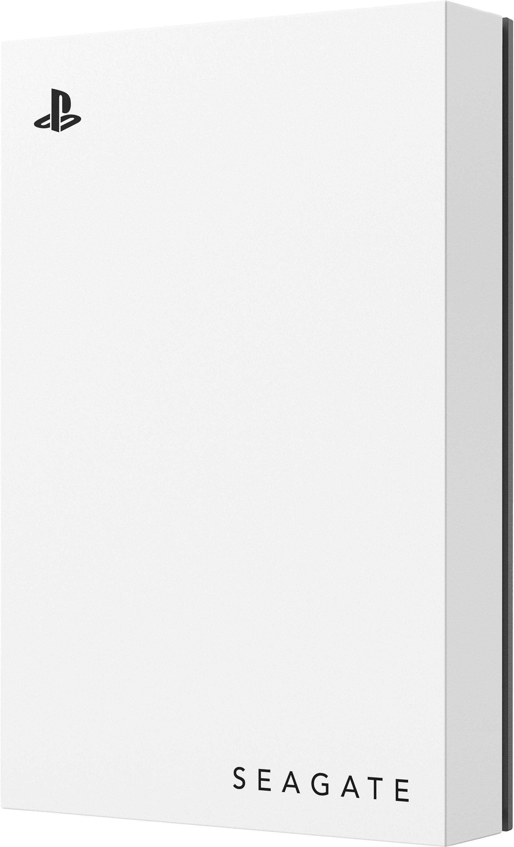 Alt View 12. Seagate - Game Drive for PlayStation Consoles 5TB External USB 3.2 Gen 1 Portable Hard Drive with Blue LED Lighting - White.