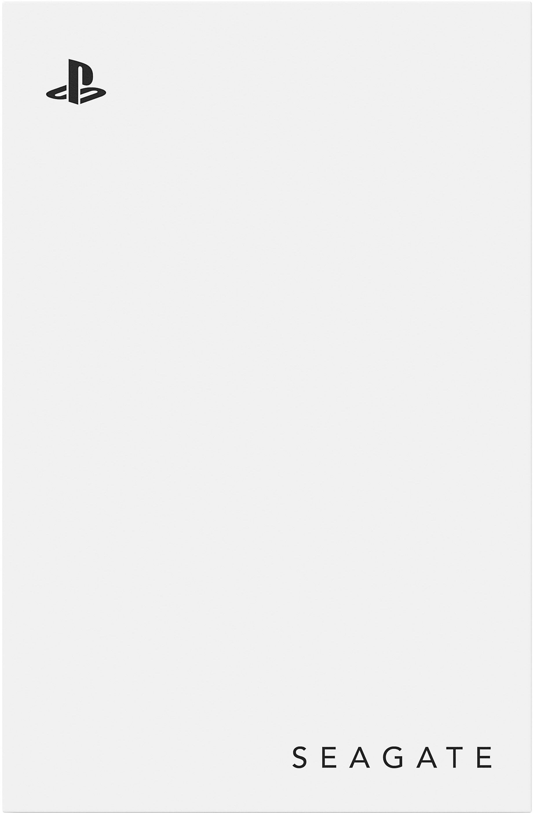 Alt View 15. Seagate - Game Drive for PlayStation Consoles 5TB External USB 3.2 Gen 1 Portable Hard Drive with Blue LED Lighting - White.