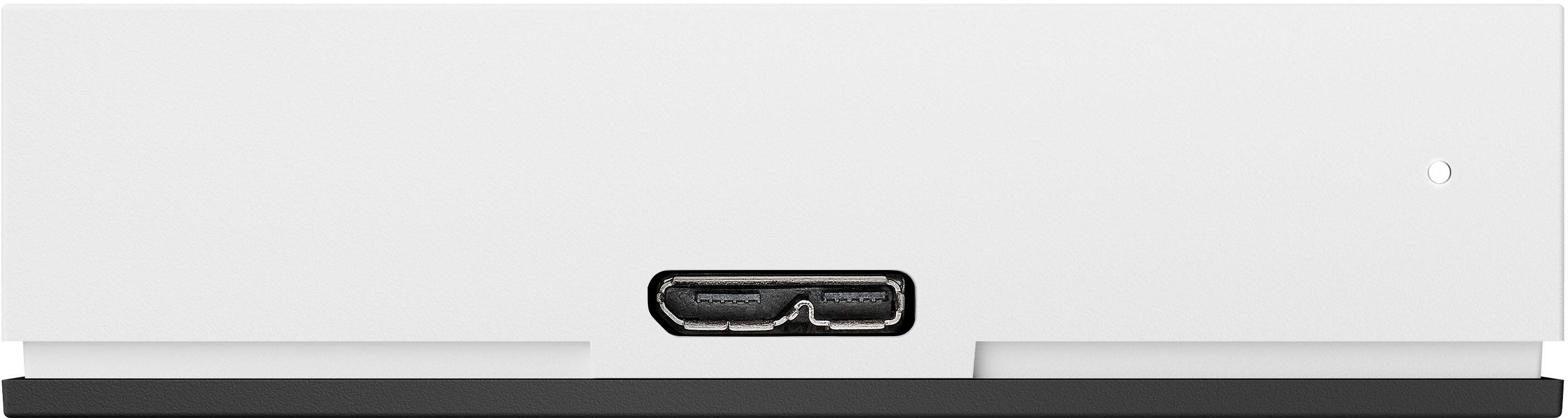 Alt View 16. Seagate - Game Drive for PlayStation Consoles 5TB External USB 3.2 Gen 1 Portable Hard Drive with Blue LED Lighting - White.