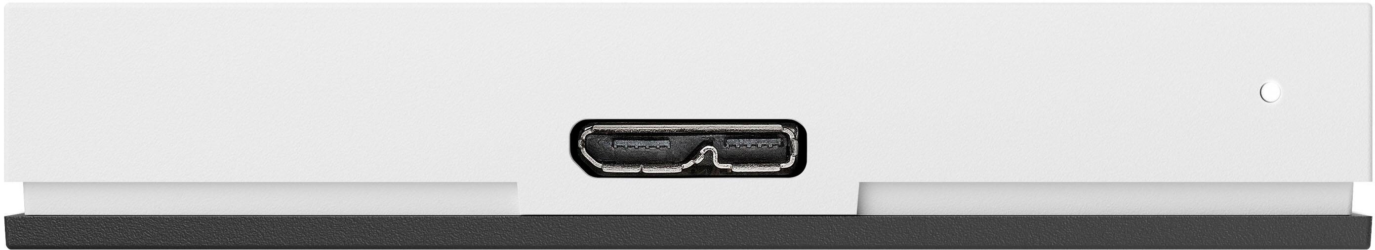 Alt View 16. Seagate - Game Drive for PlayStation Consoles 2TB External USB 3.2 Gen 1 Portable Hard Drive with Blue LED Lighting - White.