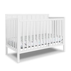 Sorelle - Essex 4-in-1 Convertible Crib - White - Front_Zoom