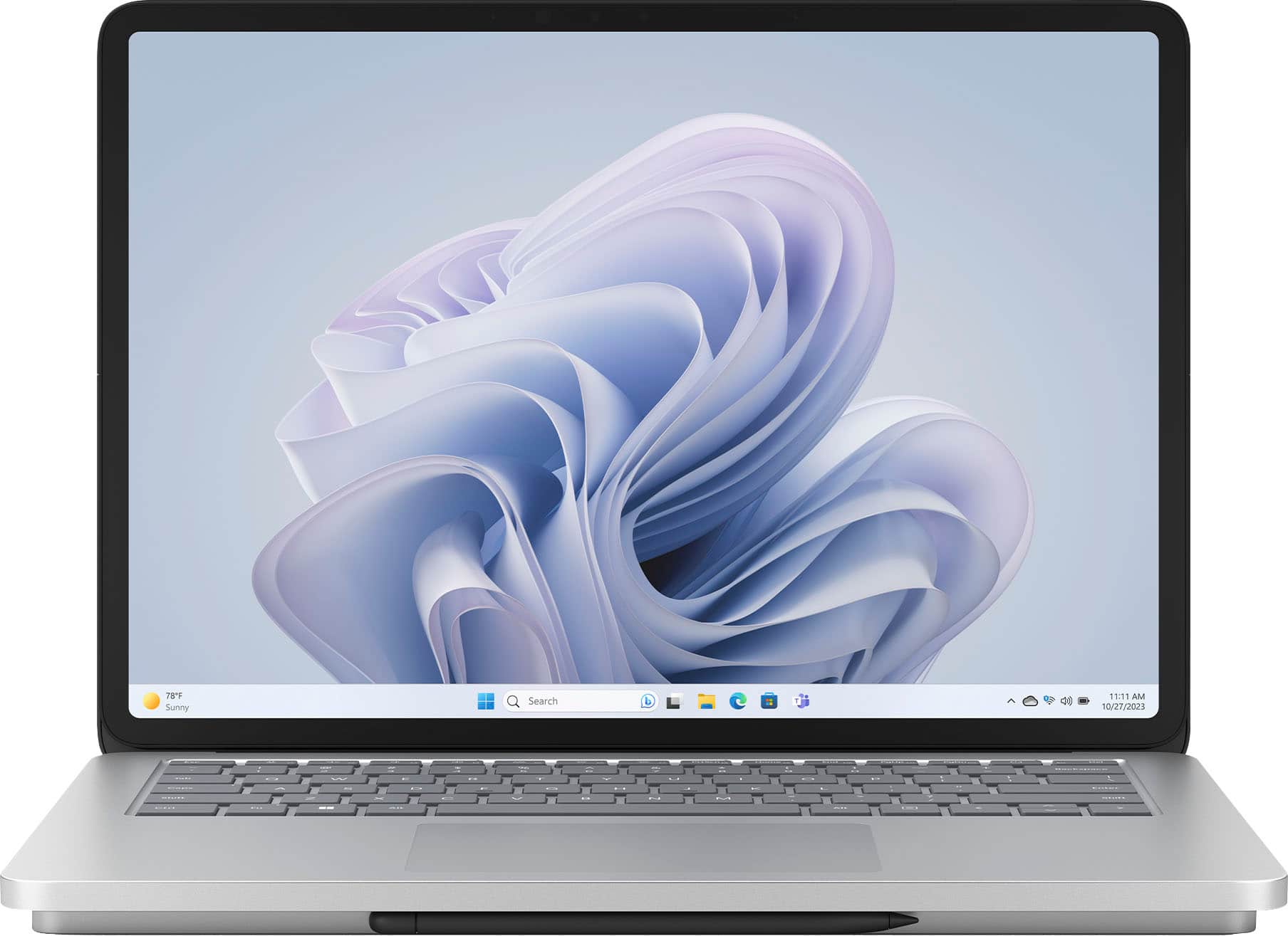 Alt View 11. Microsoft - Surface Laptop Studio 2 - 14.4" Touch-Screen - Intel Core i7 with 16GB Memory -GeForce RTX 4050-512GB SSD (Latest Model) - Platinum.