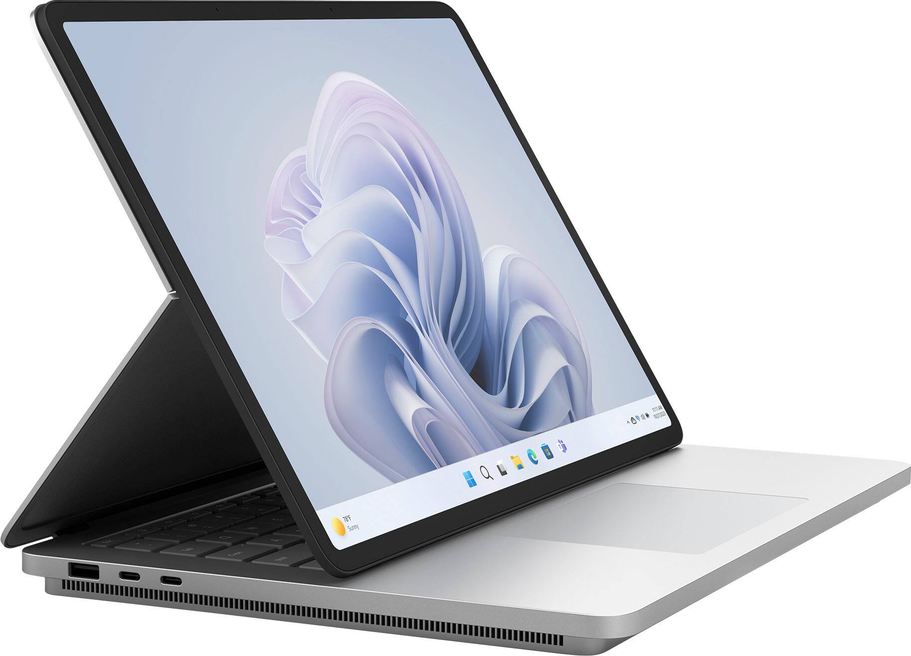 Alt View 12. Microsoft - Surface Laptop Studio 2 - 14.4" Touch-Screen - Intel Core i7 with 32GB Memory -RTX 2000 Ada Gen-1TB SSD (Latest Model) - Platinum.