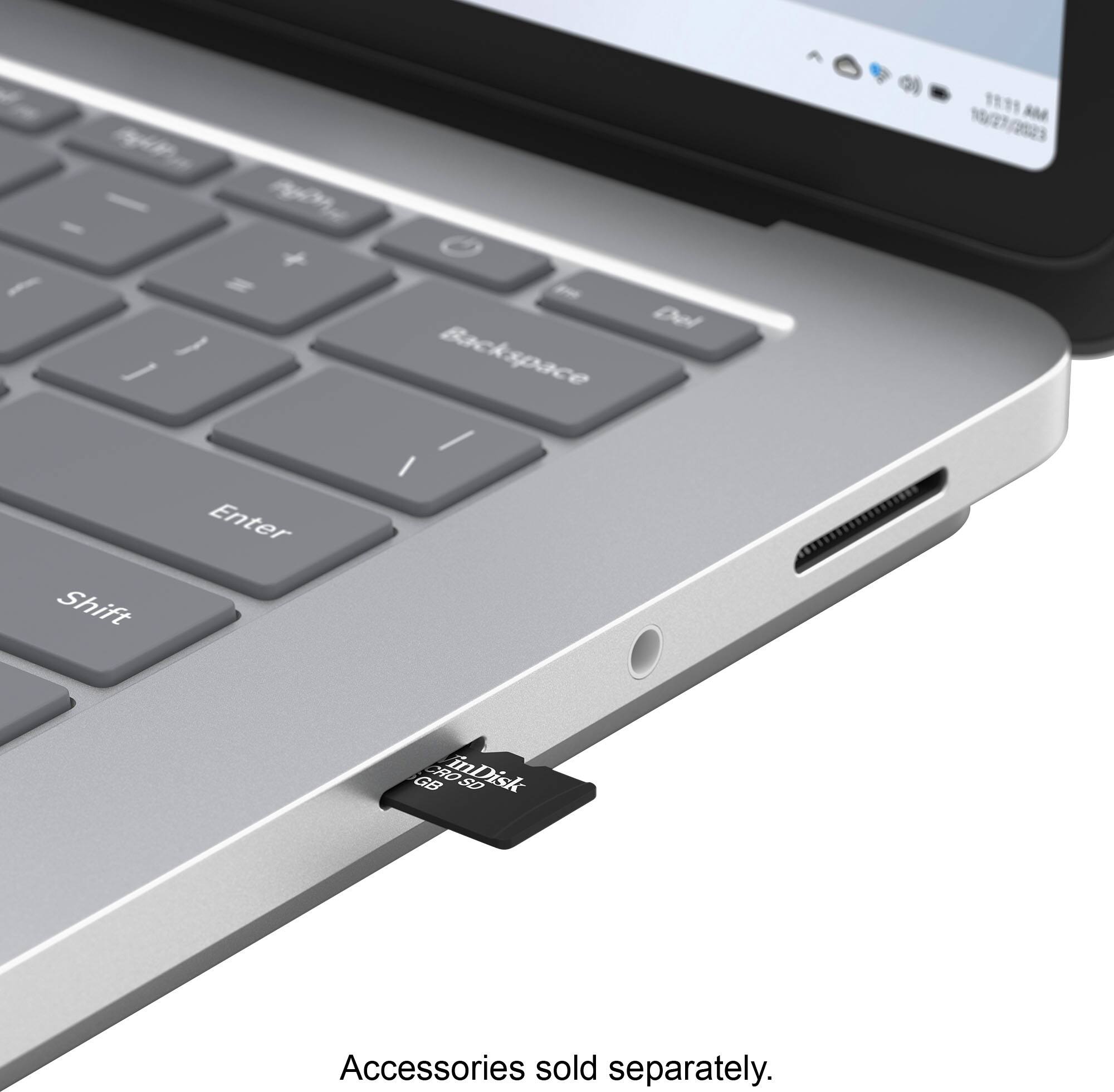 Alt View 17. Microsoft - Surface Laptop Studio 2 - 14.4" Touch-Screen - Intel Core i7 with 32GB Memory -RTX 2000 Ada Gen-1TB SSD (Latest Model) - Platinum.