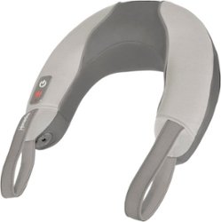 Sharper Image Heated Neck Back Massager Weighted Wrap Gray 1015847