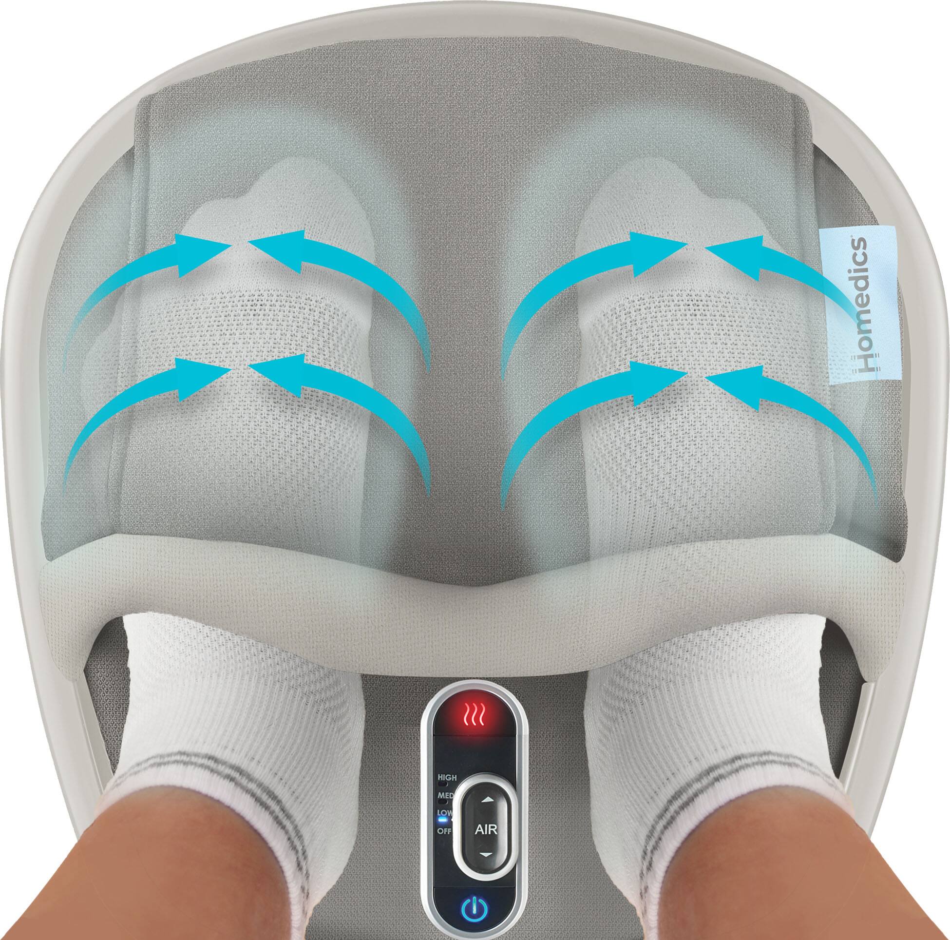 Alt View 12. Homedics - Shiatsu Air Max Foot Massager - Gray.