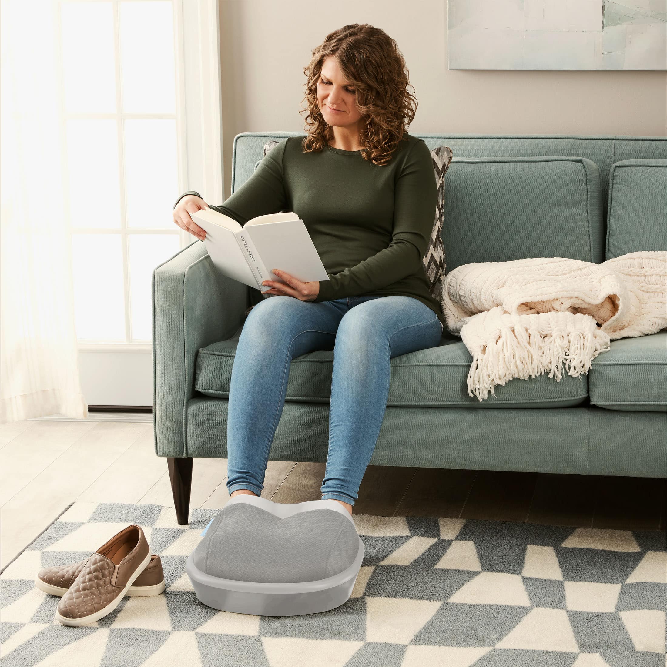 Alt View 16. Homedics - Shiatsu Air Max Foot Massager - Gray.