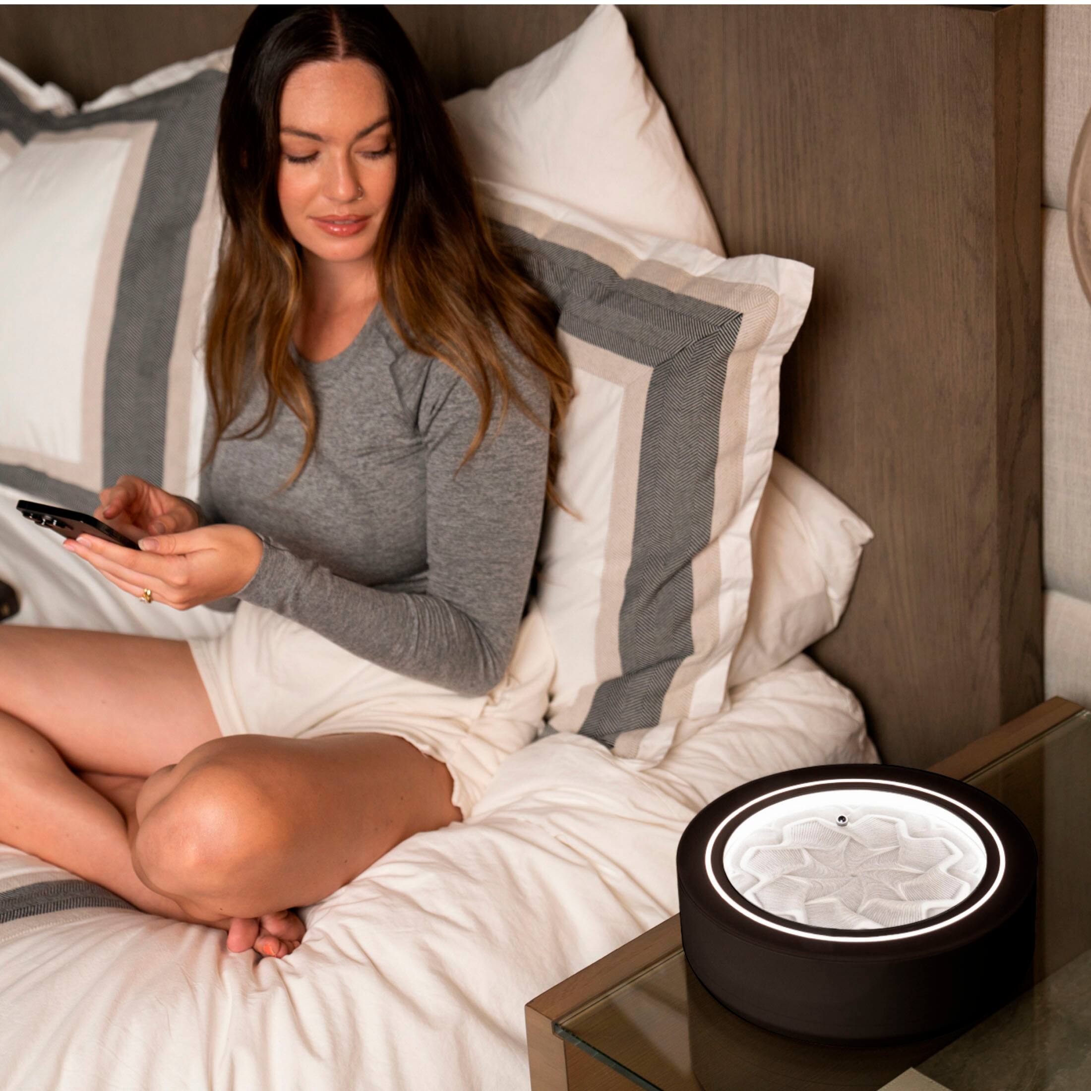 Alt View 16. Homedics - drift Meditation Sand Table 11" - Black.