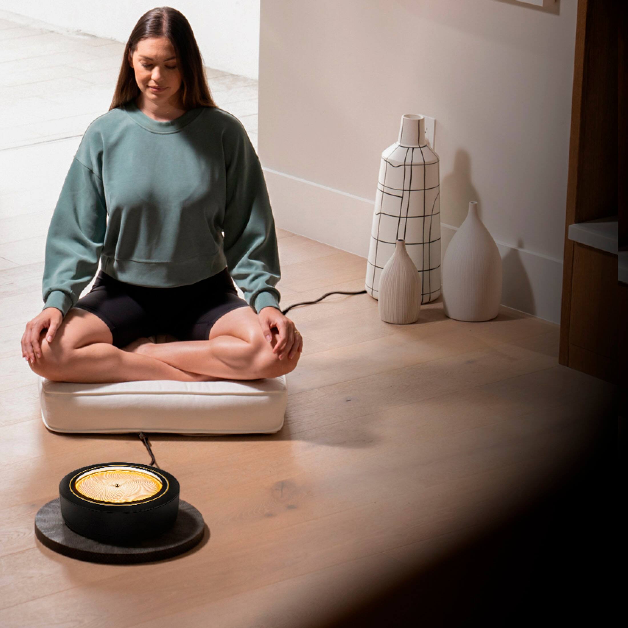 Alt View 20. Homedics - drift Meditation Sand Table 11" - Black.