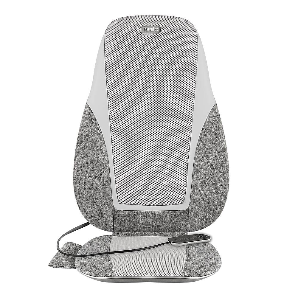 Alt View 12. Homedics - Shiatsu + Kneading & Vibration Massage Cushion with Heat - Gray.