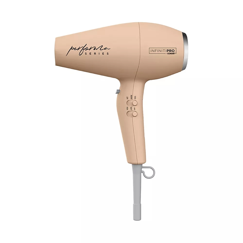 Angle View: Conair - InfinitiPRO Performa Series Ionic Ceramic Hair Dryer - Peach