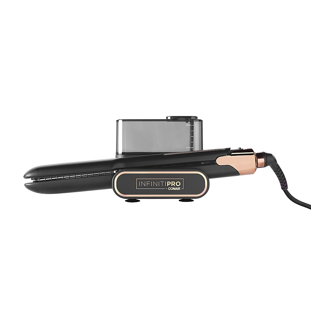 Angle View: Conair - InfinitiPRO Hydrofusion Steam Station Ceramic Flat Iron - Black