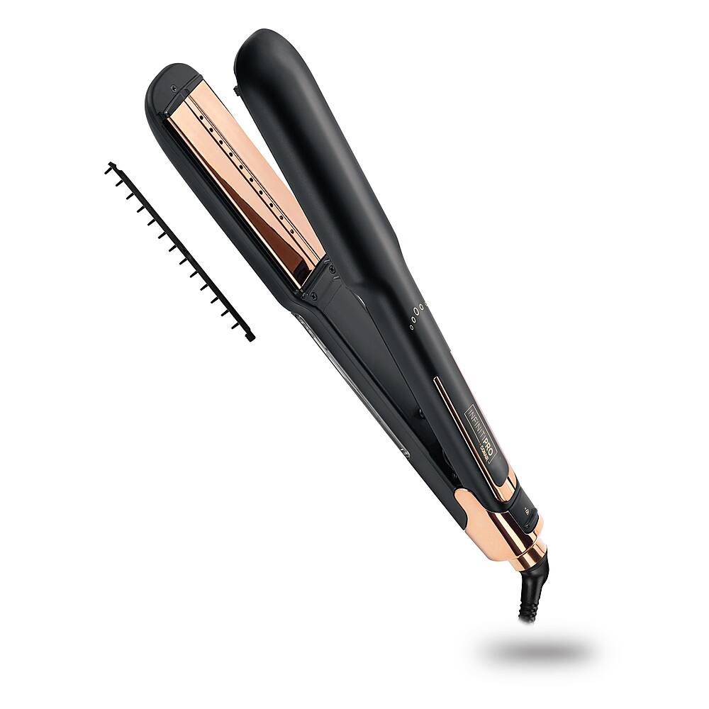 Alt View 13. Conair - InfinitiPRO Hydrofusion Steam Station Ceramic Flat Iron - Black.