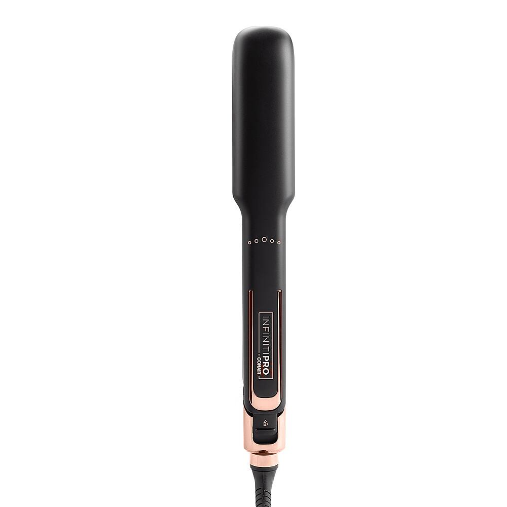 Left. Conair - InfinitiPRO Hydrofusion Steam Station Ceramic Flat Iron - Black.