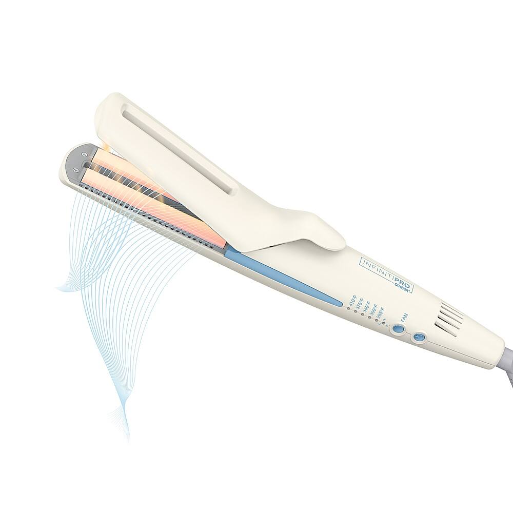 Alt View 11. Conair - InfinitiPRO 1" QuadAir Ceramic Flat Iron - White.
