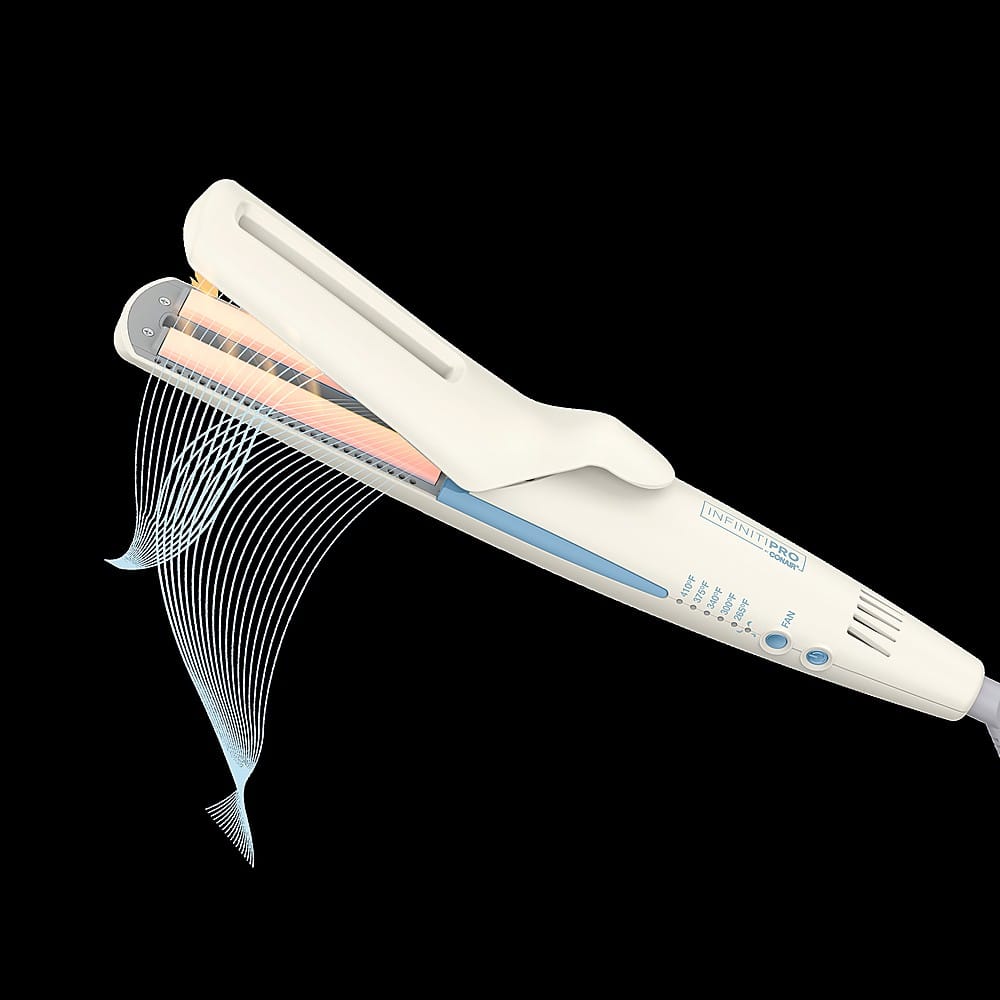 Alt View 13. Conair - InfinitiPRO 1" QuadAir Ceramic Flat Iron - White.