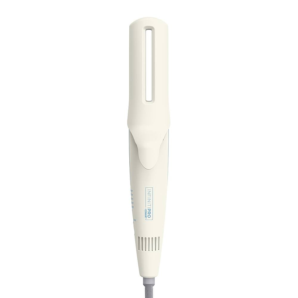 Left. Conair - InfinitiPRO 1" QuadAir Ceramic Flat Iron - White.
