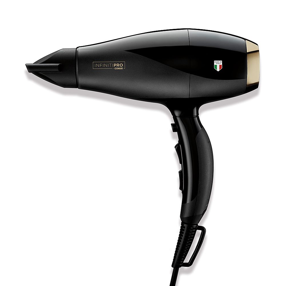 Left View: Conair - InfinitiPRO Italian Performance ArteBella Ionic Hair Dryer - Black
