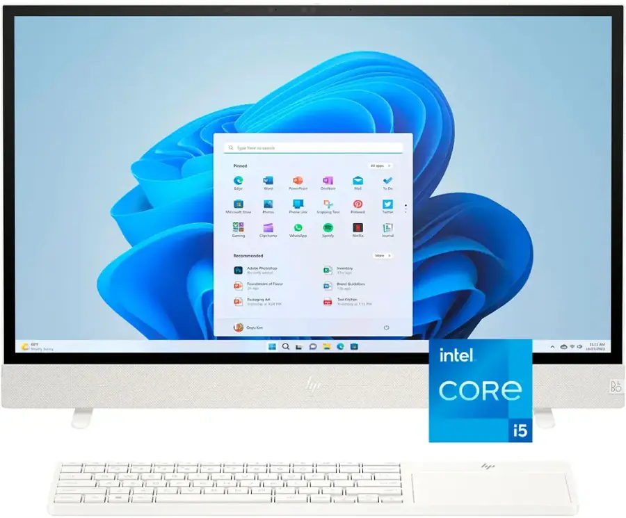 Alt View 12. HP - Envy Move 23.8" QHD Touch-Screen Portable All-in-One - Intel Core i5 - 8GB Memory - 512GB SSD - Shell White.