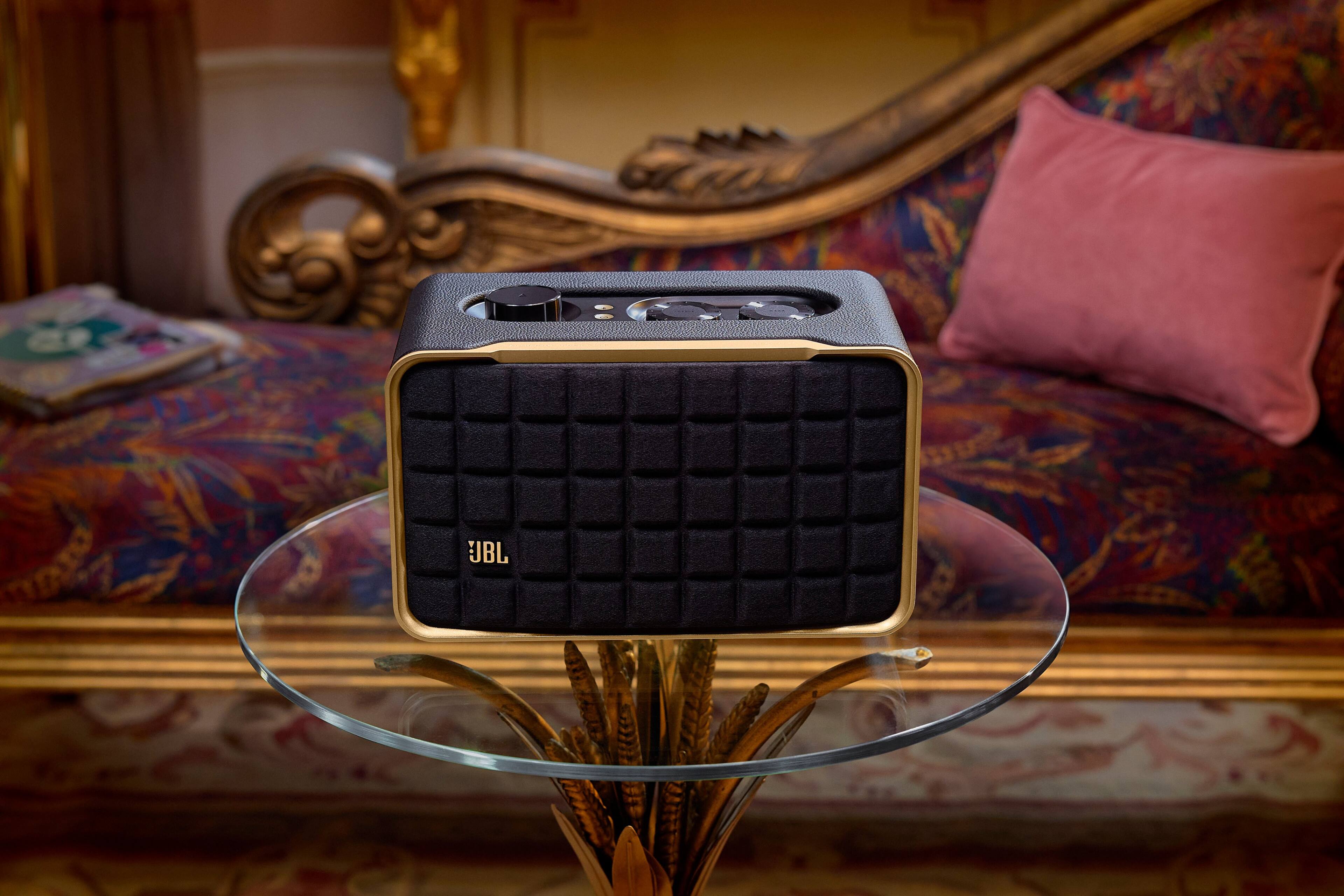 Alt View 23. JBL - Authentics 200 Smart Home Speaker - Black.