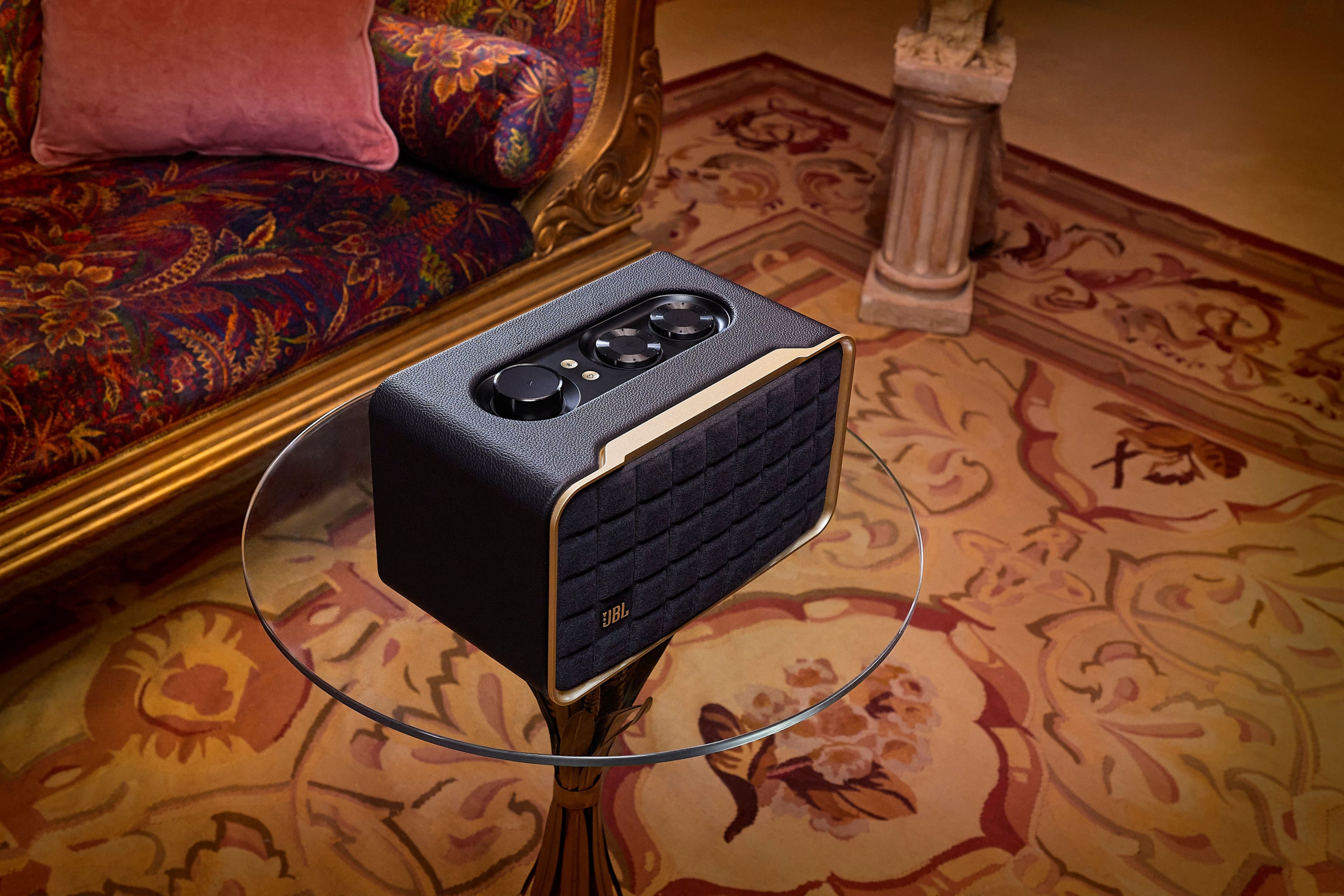 Alt View 26. JBL - Authentics 200 Smart Home Speaker - Black.