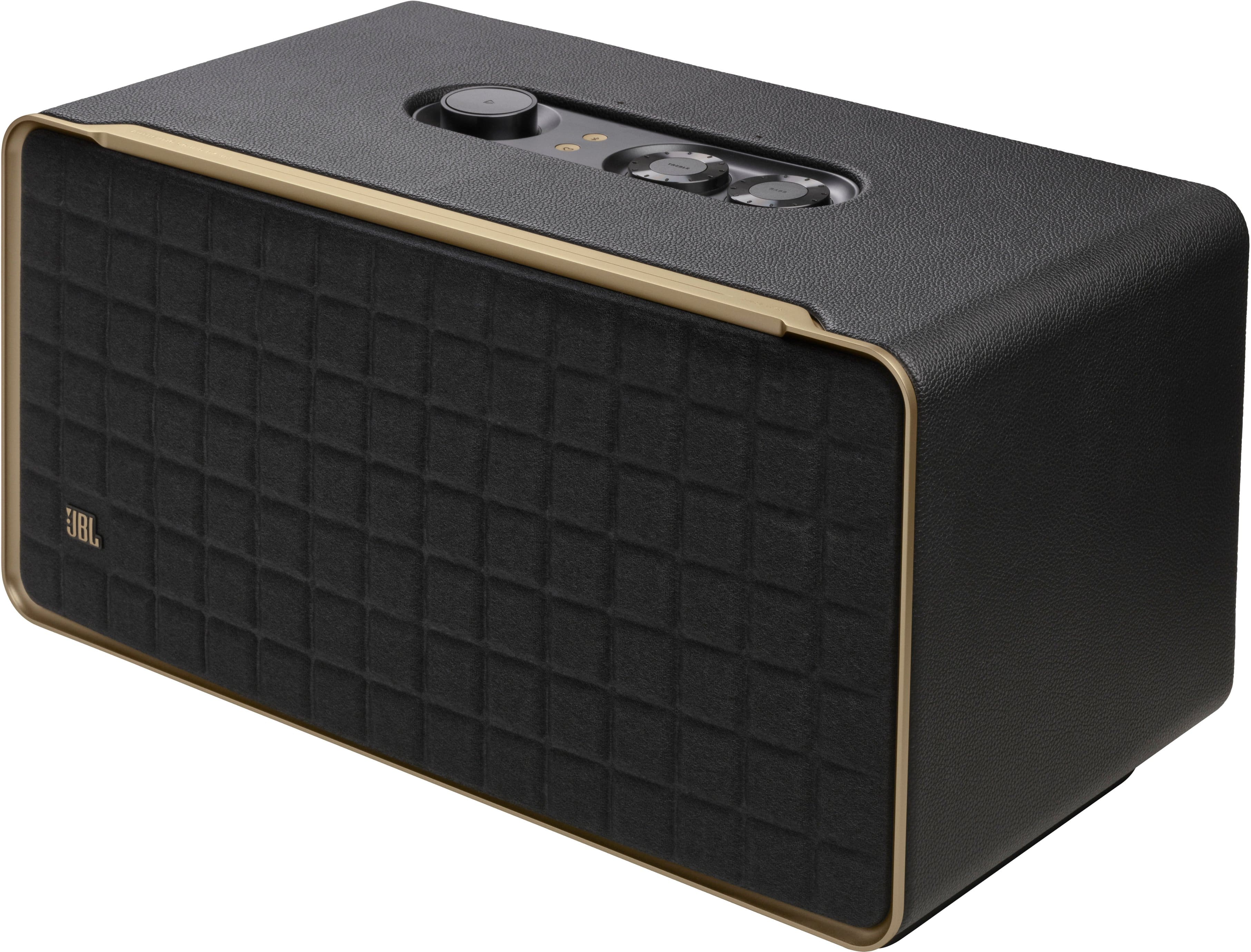 Front. JBL - Authentics 500 Smart Home Speaker - Black.