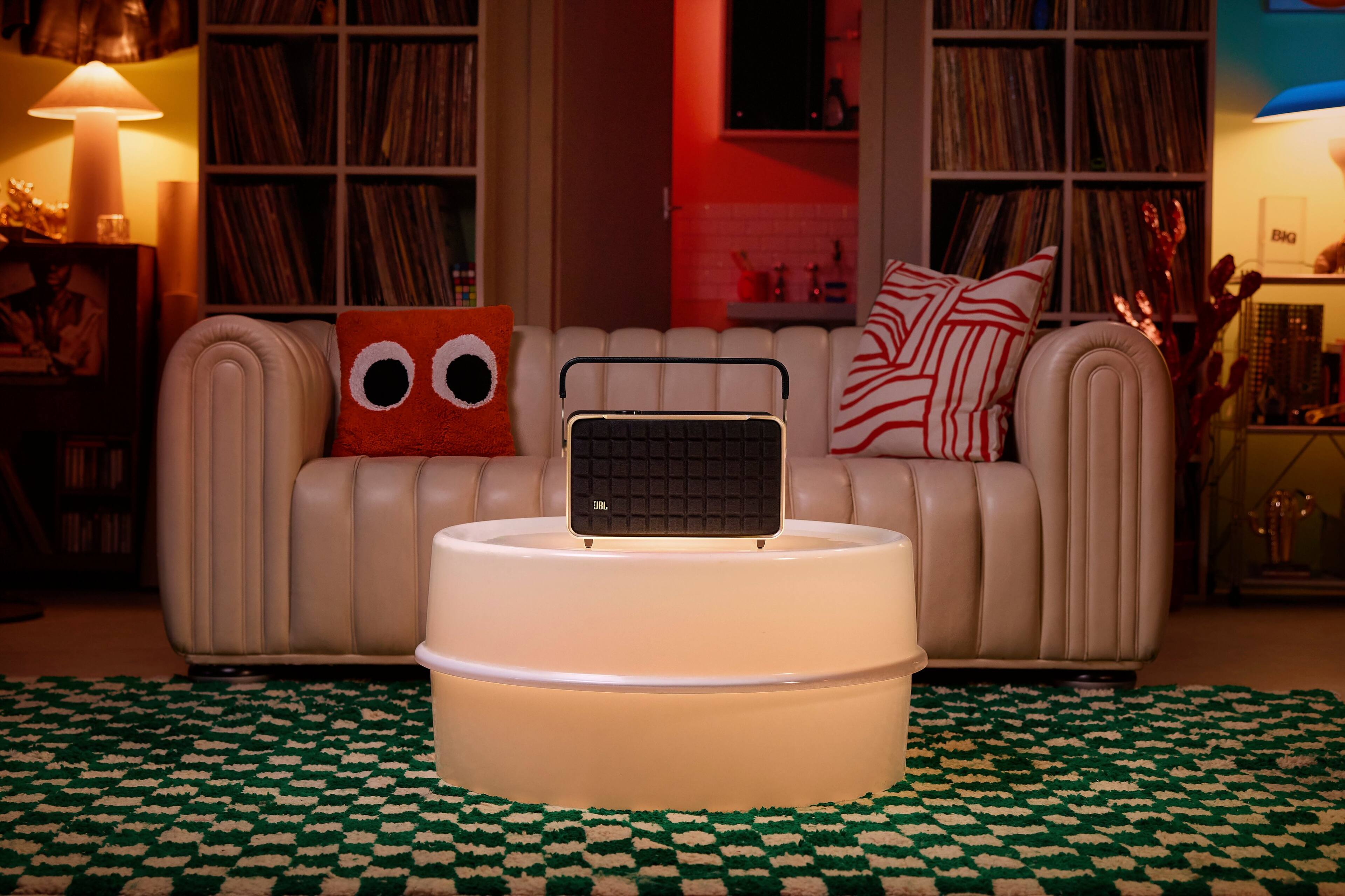 Alt View 23. JBL - Authentics 300 Smart Home Speaker - Black.