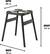 Alt View 1. Ninja - Woodfire Adjustable Outdoor Stand - Black.