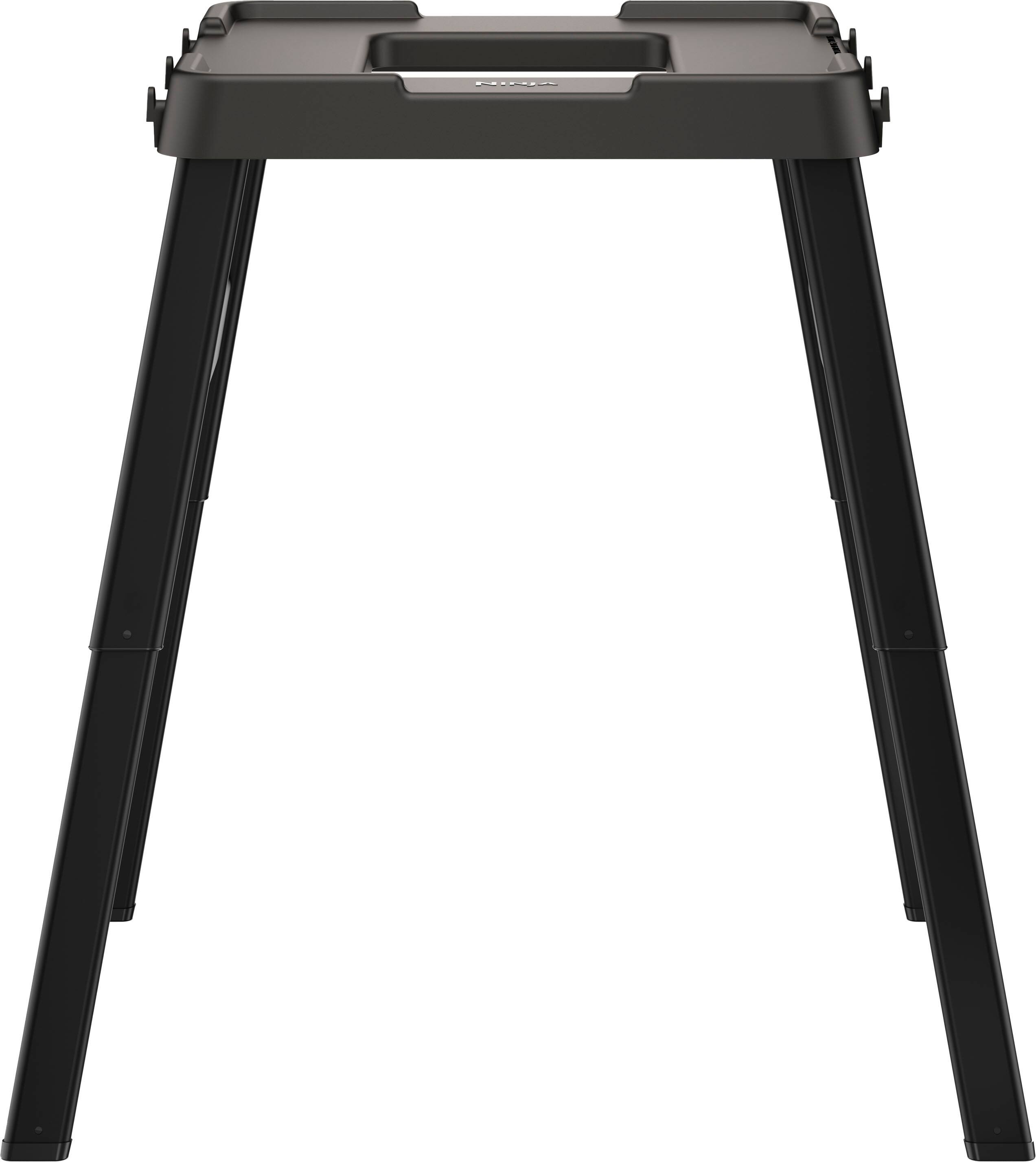 Alt View 2. Ninja - Woodfire Adjustable Outdoor Stand - Black.