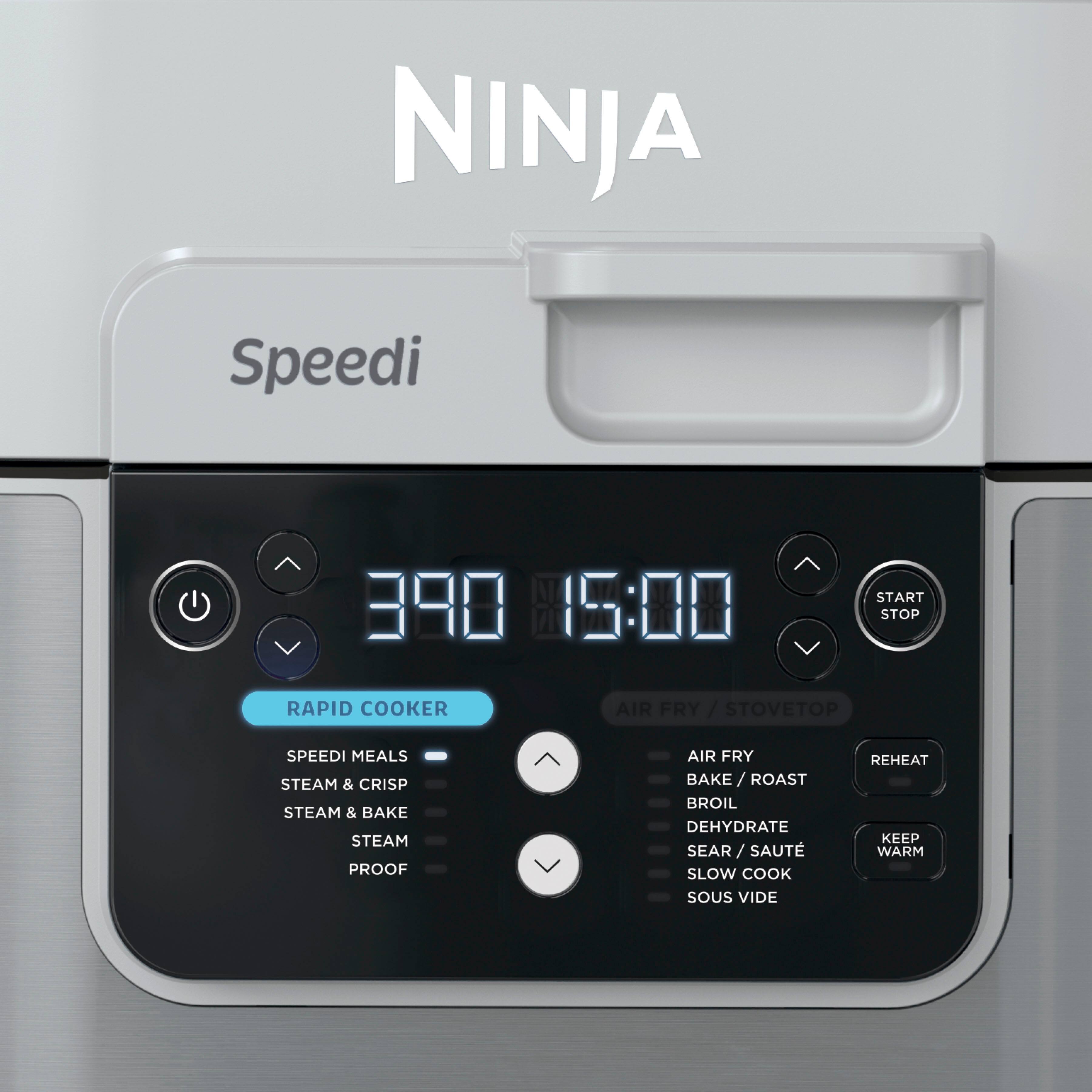 Angle. Ninja - Speedi Rapid Cooker & Air Fryer, 6-QT Capacity, 12-in-1 Functionality, 15-Minute Meals All In One Pot - Light Gray.
