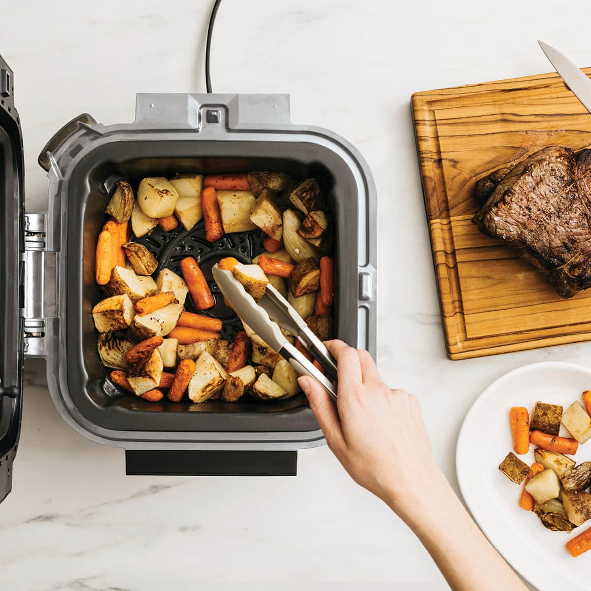 Alt View 13. Ninja - Speedi Rapid Cooker & Air Fryer, 6-QT Capacity, 12-in-1 Functionality, 15-Minute Meals All In One Pot - Light Gray.